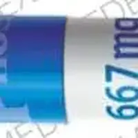 Phoslo (Calcium acetate [ kal-see-um-as-e-tate ])-667 mg PhosLo-667 mg-Blue / White-Capsule-shape