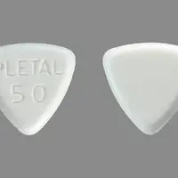 Pletal (Cilostazol [ sye-loe-sta-zol ])-PLETAL 50-50 mg-White-Three-sided