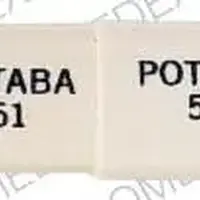 Potaba (Potassium aminobenzoate [ po-tas-ee-um-a-mee-noe-ben-zoe-ate ])-POTABA 51 POTABA 51-500 mg-White-Capsule-shape