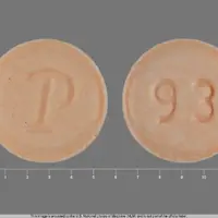 Prefest (Estradiol and norgestimate [ es-tra-dye-ol-and-nor-jes-ti-mate ])-P 93-estradiol 1 mg-Peach-Round