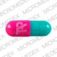 Prevacid (Lansoprazole [ lan-soe-pra-zol ])-TAP PREVACID 15-15 mg-Pink / Green-Capsule-shape