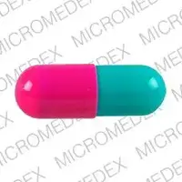 Prevacid (Lansoprazole [ lan-soe-pra-zol ])-TAP PREVACID 15-15 mg-Pink / Green-Capsule-shape