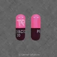 Prevacid (Lansoprazole [ lan-soe-pra-zol ])-TAP PREVACID 30-30 mg-Maroon & Pink-Capsule-shape