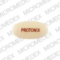 Protonix (Pantoprazole (oral/injection) [ pan-toe-pra-zole ])-PROTONIX-40 mg-Yellow-Oval