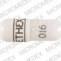 Pseudovent (Guaifenesin and pseudoephedrine [ gwye-fen-e-sin, soo-doe-e-fed-rin ])-016 ETHEX-250 mg / 120 mg-White-Capsule-shape