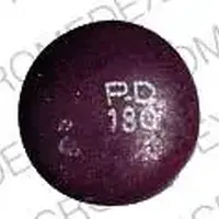 Pyridium (Phenazopyridine [ fen-ay-zoe-pir-i-deen ])-P-D 180-100 mg-Purple-Round