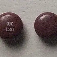 Pyridium (Phenazopyridine [ fen-ay-zoe-pir-i-deen ])-WC 180-100 mg-Red-Round