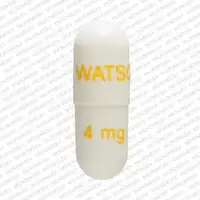 Rapaflo (Silodosin [ sil-oh-doe-sin ])-WATSON 151 4 mg-4 mg-White-Capsule-shape