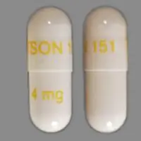 Rapaflo (Silodosin [ sil-oh-doe-sin ])-WATSON 151 4 mg-4 mg-White-Capsule-shape