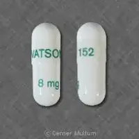 Rapaflo (Silodosin [ sil-oh-doe-sin ])-WATSON 152 8 mg-8 mg-White-Capsule-shape