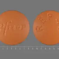 Relpax (Eletriptan [ el-e-trip-tan ])-Pfizer REP 40-40 mg-Orange-Round