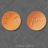 Relpax (Eletriptan [ el-e-trip-tan ])-Pfizer REP 40-40 mg-Orange-Round