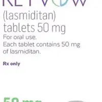 Reyvow (Lasmiditan [ las-mid-i-tan ])-L-50 4312-50 mg-Gray-Oval