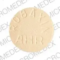 Robaxin (Methocarbamol [ meth-oh-kar-ba-mal ])-ROBAXIN AHR-500 mg-Yellow-Round