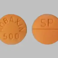 Robaxin (Methocarbamol [ meth-oh-kar-ba-mal ])-ROBAXIN 500 SP-500 mg-Orange-Round