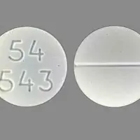 Roxicet (Acetaminophen and oxycodone [ a-seet-a-min-oh-fen-and-ox-i-koe-done ])-54 543-325 mg / 5 mg-White-Round