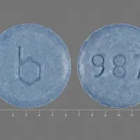 Sprintec (Ethinyl estradiol and norgestimate [ eth-i-nil-es-tra-dye-ol-and-nor-jes-ti-mate ])-b 987-ethinyl estradiol 0.035 mg / norgestimate 0.25 mg-Blue-Round