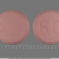 Starlix (Nateglinide (oral) [ na-ta-glye-nide ])-STARLIX 60-60 mg-Pink-Round