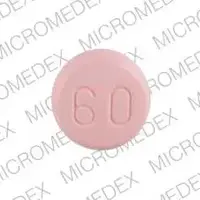 Starlix (Nateglinide (oral) [ na-ta-glye-nide ])-STARLIX 60-60 mg-Pink-Round