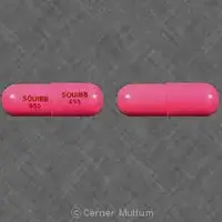 Sumycin (Tetracycline [ tet-tra-sye-kleen ])-SQUIBB 655 SQUIBB 655-250 mg-Pink-Capsule-shape