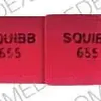 Sumycin (Tetracycline [ tet-tra-sye-kleen ])-SQUIBB 655 SQUIBB 655-250 mg-Pink-Capsule-shape