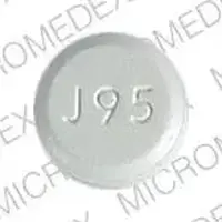 Tapazole (Methimazole [ me-thim-a-zole ])-J95-10 mg-White-Round