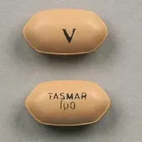 Tasmar (Tolcapone [ tole-ka-pone ])-TASMAR 100 V-100 mg-Tan-Six-sided