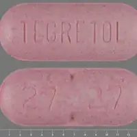 Tegretol (Carbamazepine (oral) [ kar-ba-maz-e-peen ])-TEGRETOL 27 27-200 mg-Pink-Capsule-shape