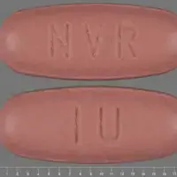 Tekturna (Aliskiren [ a-lis-ke-rin ])-NVR IU-300 mg-Red-Oval