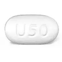 Ubrelvy (Ubrogepant [ ue-broe-je-pant ])-U50-50 mg-White-Capsule-shape