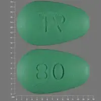 Uloric (Febuxostat [ fe-bux-oh-stat ])-TAP 80-80 mg-Green-Egg-shape