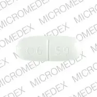 Ultram (Tramadol [ tram-a-dol ])-ULTRAM 06 59-50 mg-White-Oval