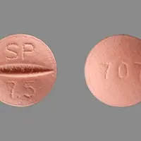 Univasc (Moexipril [ moe-ex-i-pril ])-707 SP 7.5-7.5 mg-Pink-Round