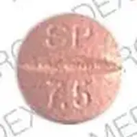 Univasc (Moexipril [ moe-ex-i-pril ])-707 SP 7.5-7.5 mg-Pink-Round