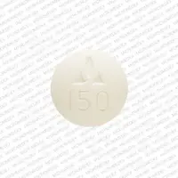 Vesicare (Solifenacin [ sol-ee-fen-a-sin ])-Logo 150-5 mg-Yellow-Round