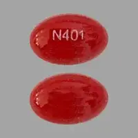 Vitamin d3 (Cholecalciferol (vitamin d3) [ koe-le-kal-sif-e-role ])-N401-10,000 IU (cholecalciferol 0.25mg)-Red-Capsule-shape