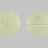 Westhroid (Thyroid desiccated [ thye-roid ])-RLC W 175-113.75 mg (1 ¾ grain)-Yellow-Round