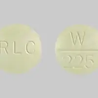 Westhroid (Thyroid desiccated [ thye-roid ])-RLC W 225-146.25 mg (2 ¼ grain)-Yellow-Round