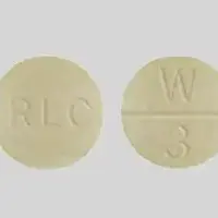 Westhroid (Thyroid desiccated [ thye-roid ])-RLC W 3-195 mg (3 grain)-Yellow-Round