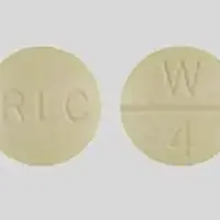 Westhroid (Thyroid desiccated [ thye-roid ])-RLC W 4-260 mg (4 grain)-Yellow-Round