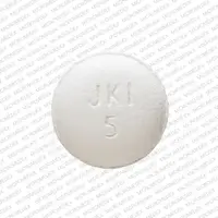 Xeljanz (Tofacitinib)-Pfizer JKI 5-5 mg-White-Round