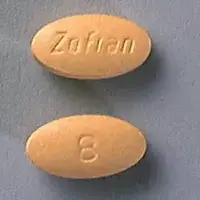 Zofran (Ondansetron (oral) [ on-dan-se-tron ])-ZOFRAN 8-8 mg-Yellow-Oval