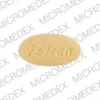 Zofran (injection) (Ondansetron (injection) [ on-dan-se-tron ])-ZOFRAN 8-8 mg-Yellow-Oval