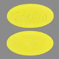 Zofran (injection) (Ondansetron (injection) [ on-dan-se-tron ])-ZOFRAN 8-8 mg-Yellow-Oval