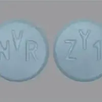 Zykadia (Ceritinib [ se-ri-ti-nib ])-NVR ZY1-150 mg-Blue-Round