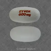 Zyvox (Linezolid (oral/injection) [ lin-ez-oh-lid ])-ZYVOX 600 mg-600 mg-White-Oval