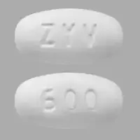 Zyvox (Linezolid (oral/injection) [ lin-ez-oh-lid ])-ZYV 600-600 mg-White-Capsule-shape