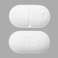 Acetaminophen and hydrocodone (Acetaminophen and hydrocodone [ a-seet-a-min-oh-fen-and-hye-droe-koe-done ])-n 358 10-325 mg / 10 mg-White-Capsule-shape