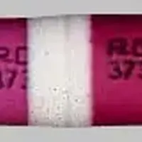 Benadryl (Diphenhydramine [ dye-fen-hye-dra-meen ])-P-D 373-50 mg-Pink-Capsule-shape