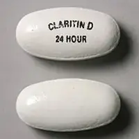 Claritin-d 24 hour (Loratadine and pseudoephedrine [ lor-at-a-deen-and-soo-doe-ee-fed-rin ])-CLARITIN D 24 HOUR-10 mg / 240 mg-White-Oval